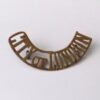 CITY OF LONDON curved brass shoulder title