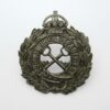 INDIA - Bombay Jail Department KC white metal cap badge
