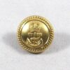 ROYAL NAVY KC 20mm Gilt Officer's Button - roped edge plain background.