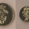 REME Blazer button plain Gilt un-mounted impressed with Cap Badge design