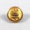 ROYAL NAVY KC 25mm Gilt Officer's Button - plain edge fine lined background.