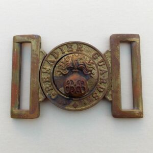 GRENADIER GUARDS ERII cipher interlocking brass buckle