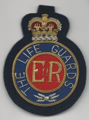 The LIFE GUARDS ERII Bullion Embroidered Blazer badge