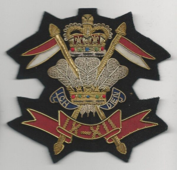 9TH/12TH LANCERS bullion wire embroidered Blazer badge
