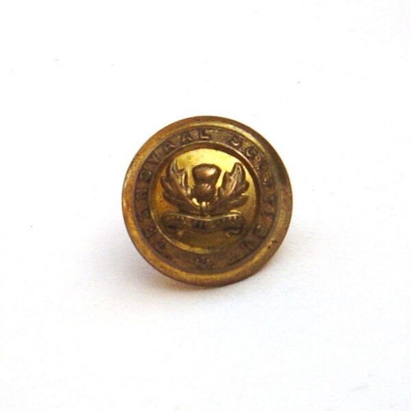 TRANSVAAL SCOTTISH 12 mm or's g/m cap button
