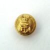 ROYAL NAVY QVC 16mm Gilt Officer's Button - roped edge lined background.