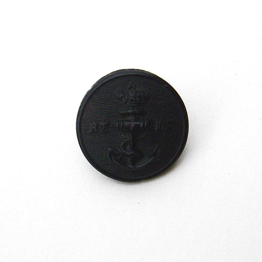 ROYAL THAMES YACHT CLUB QVC 24 mm black horn button