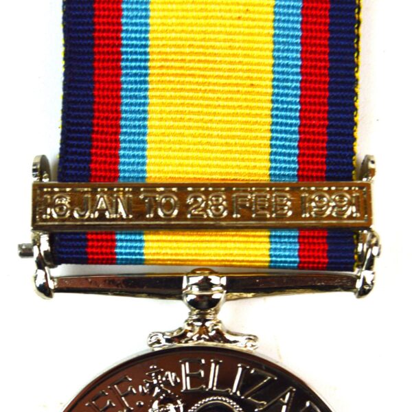 Gulf War Medal (1990-91), Full Size Die-Struck Copy w/ Clasp - Image 3