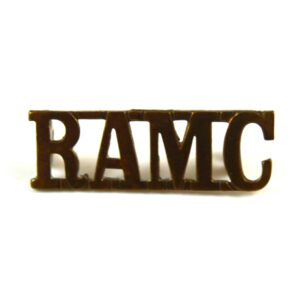 Royal Army Medical Corps (RAMC) Brass Shoulder Title