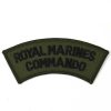Royal Marines Commando 2 Line Embroidered Shoulder Title, Subdued