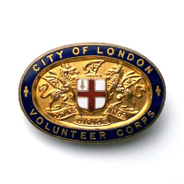 City of London Volunteer Corps Lapel Badge