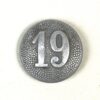 German Third Reich 19th Company Epaulette Button (20mm)