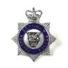 Preston Borough Police Chrome and Enamel Cap Badge, Queen's Crown