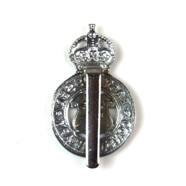 East Sussex Constabulary Chrome Cap Badge, King's Crown - Image 2