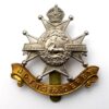 Notts and Derby Sherwood Foresters Officer's Bi-Metal Cap Badge - King's Crown Restrike