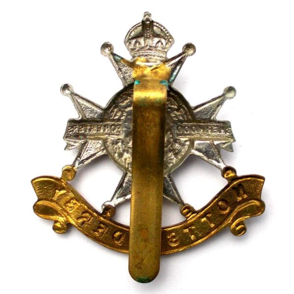 Notts and Derby Sherwood Foresters Officer's Bi-Metal Cap Badge - King's Crown Restrike - Image 2