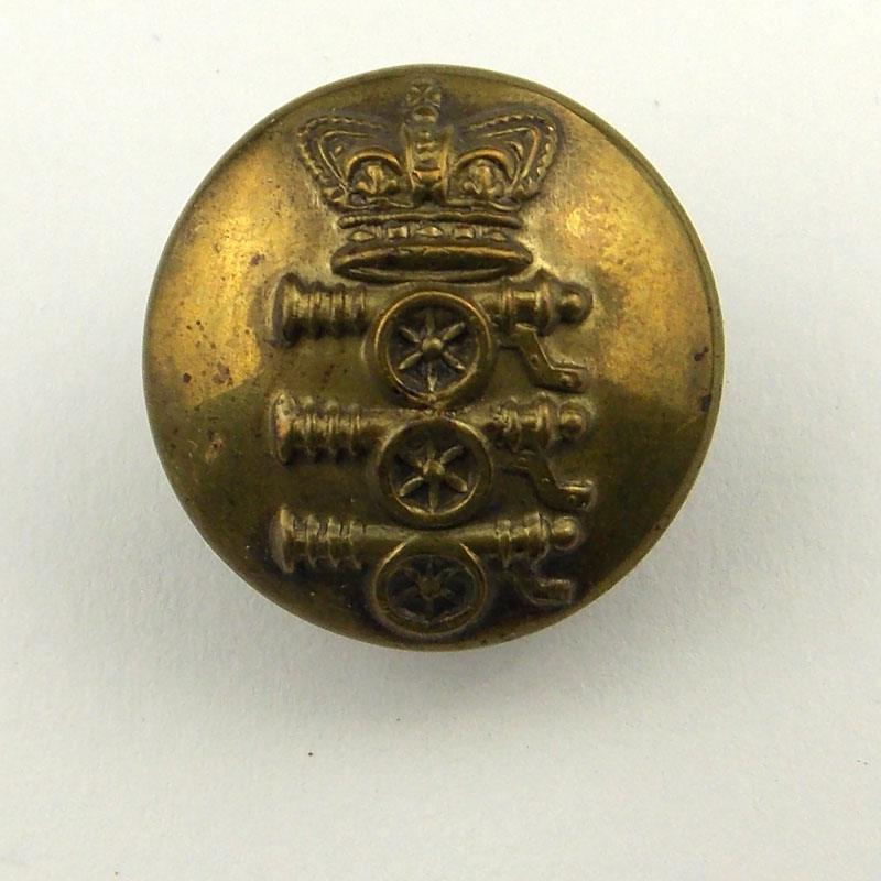 ROYAL REGIMENT of ARTILLERY QVC 'Three Cannons' OR's 19.5mm brass Tunic ...