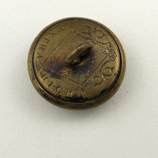 ROYAL REGIMENT of ARTILLERY QVC 'Three Cannons' OR's 19.5mm brass Tunic Button 'Extra Rich' - Image 2