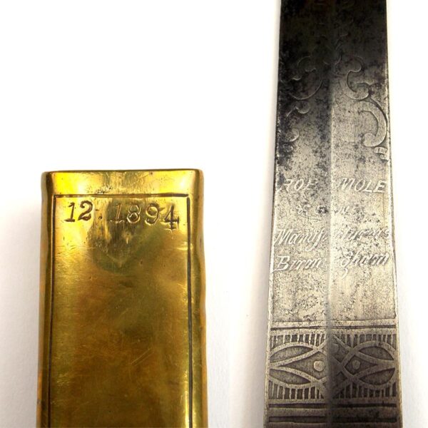 British Pattern 1856 Drummers Sword Mk 1, Compete in Scabbard - Image 4
