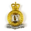 4th Queen's Own Hussars (1953-1958 Pattern) Cap Badge, Queen's Crown, Restrike