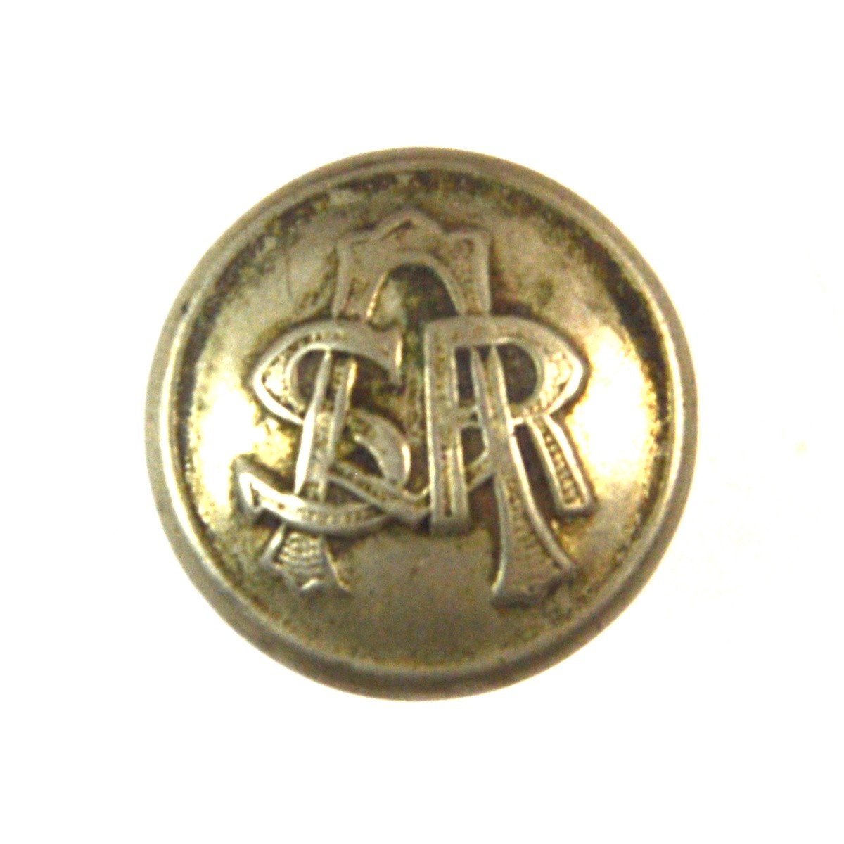 South African Railways Monogram Button - 15mm