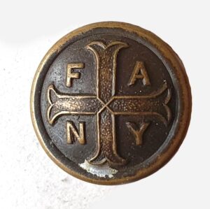 First Aid Nursing Yeomanry (FANY) Cap Button (15mm) - Bronzed