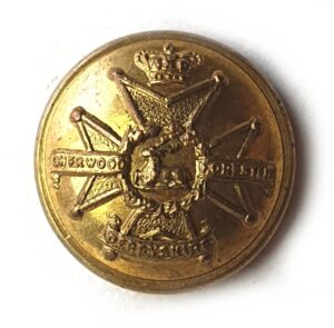 Sherwood Foresters (Derbyshire) Officer's Quality Button (18mm) - QVC