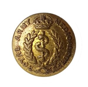 Royal Army Medical Corps Button (18mm) - King's Crown