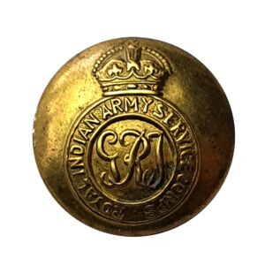Royal Indian Army Service Corps Tunic Button (23mm), King's Crown
