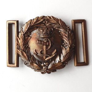 Royal Navy Officers Belt Buckle - Victoria Crown