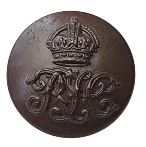Royal Tank Corps ORs Tunic Button (26mm) - King's Crown - Bronzed