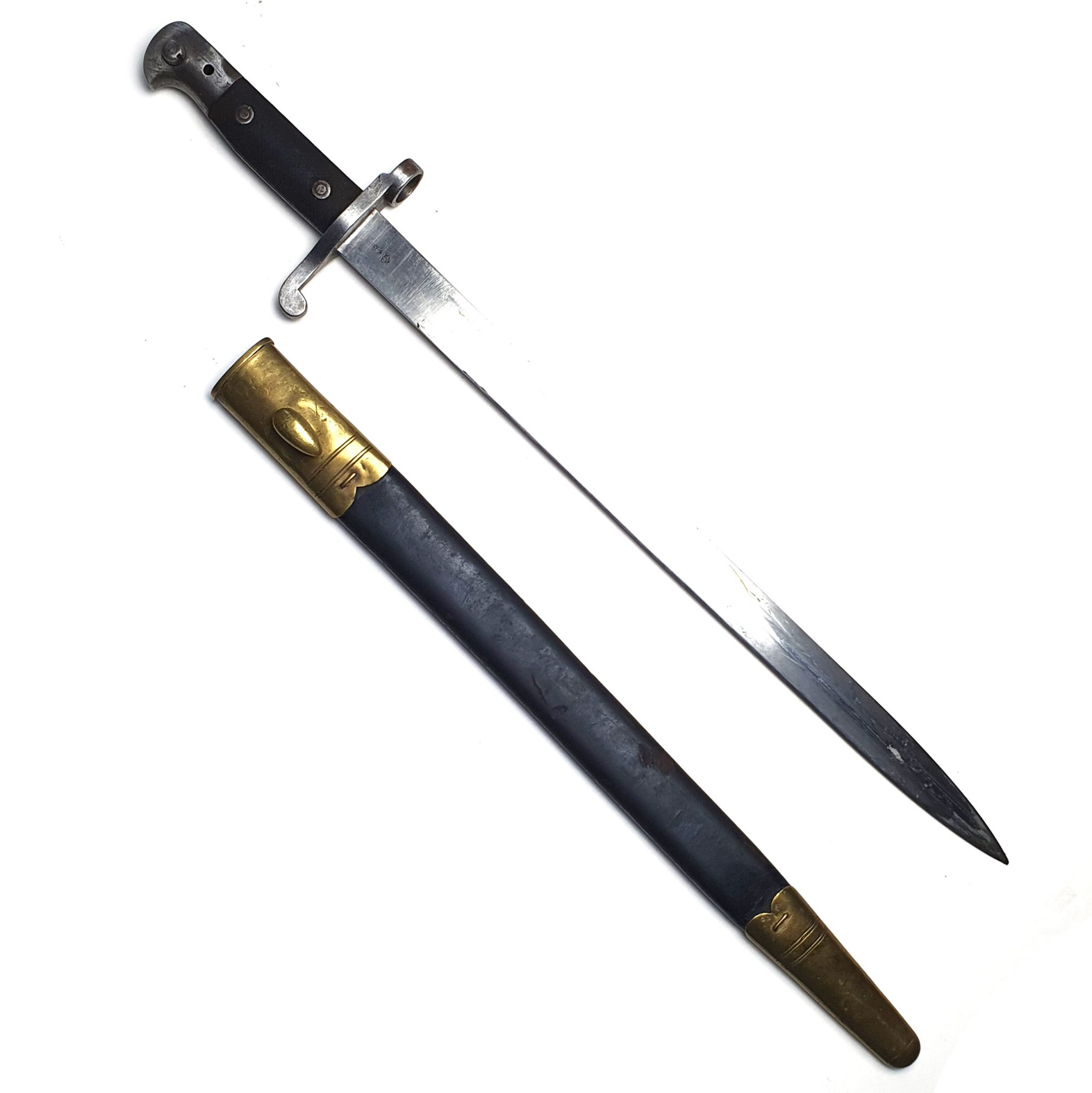 BRITISH PAT 'STEN GUN' BAYONET - REPRODUCTION complete in Mk.1* 'spike ...