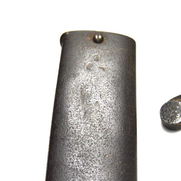 British 1853 Pattern, 2nd Type Artillery Sword Bayonet in Scabbard - Image 7