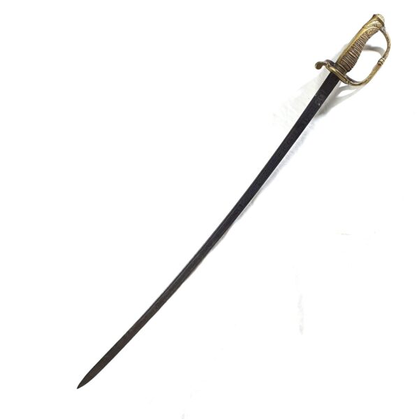 Spanish Brass-Hilted Curved Dress Sword d.1870