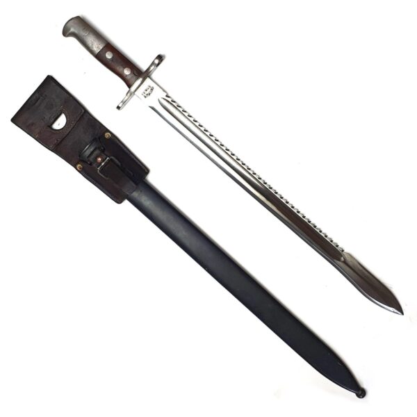 Swiss M1914 Schmidt-Rubin Sawback Bayonet in Frog