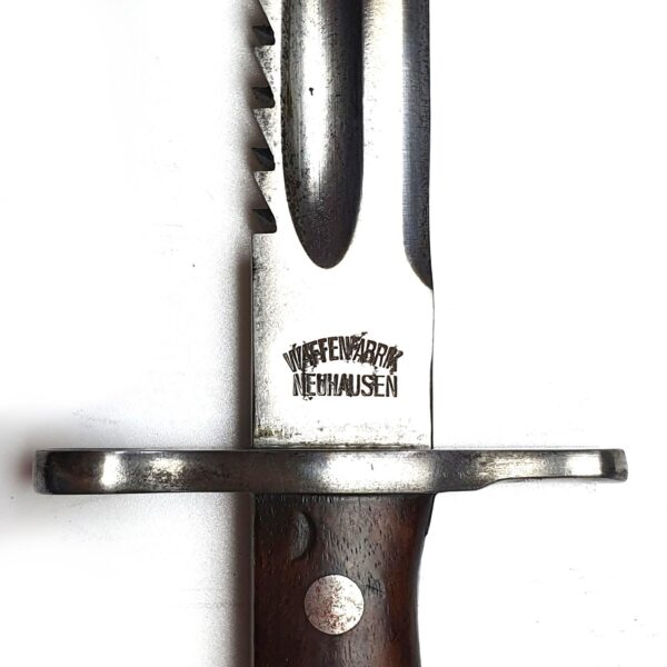 Swiss M1914 Schmidt-Rubin Sawback Bayonet in Frog - Image 3