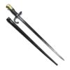 Colonial French M1874 Gras Rifle Bayonet, Chatellerault, 1883
