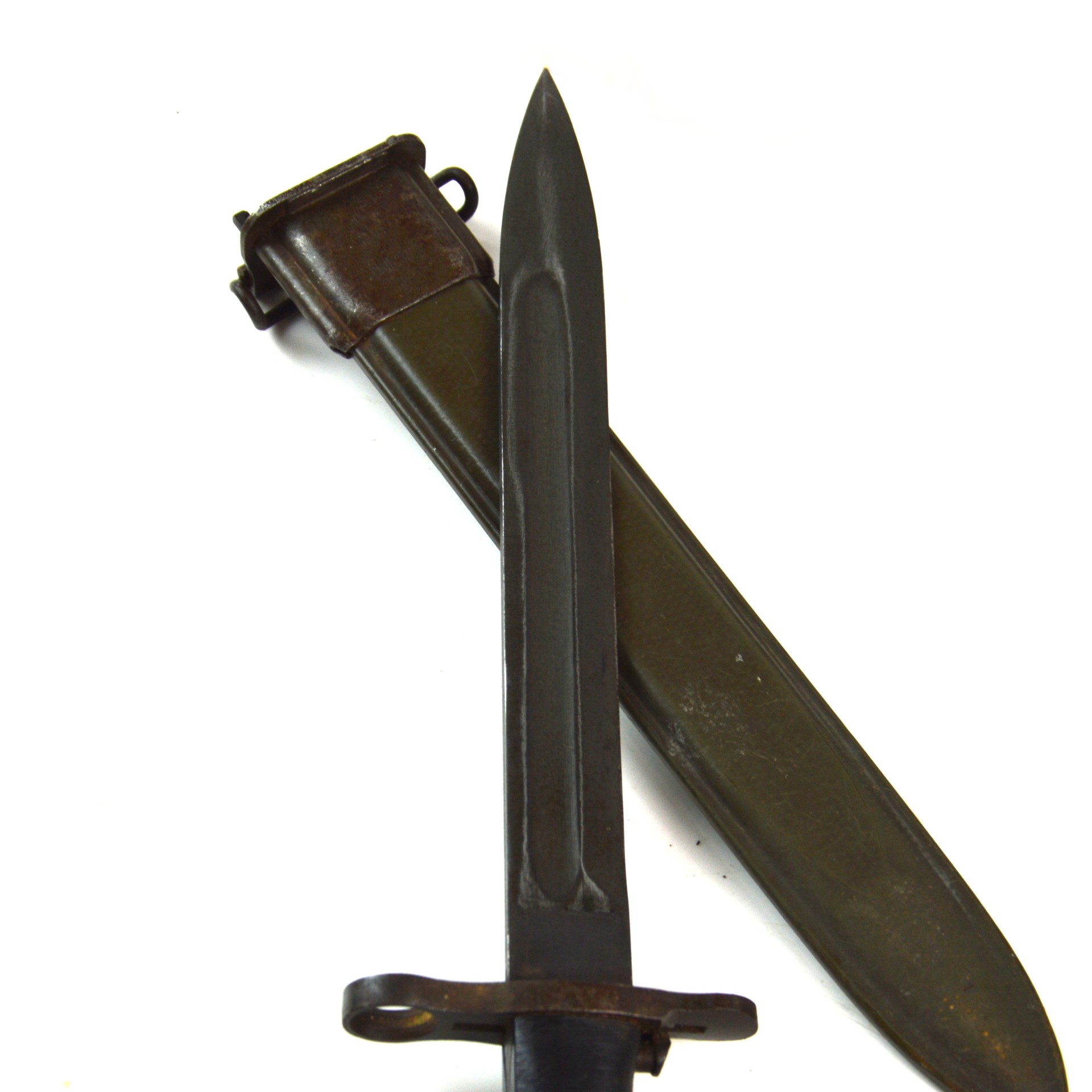 WWII US M1 Garand Bayonet in M7 Scabbard, Manufactured by Union Fork & Hoe Co. - Image 8