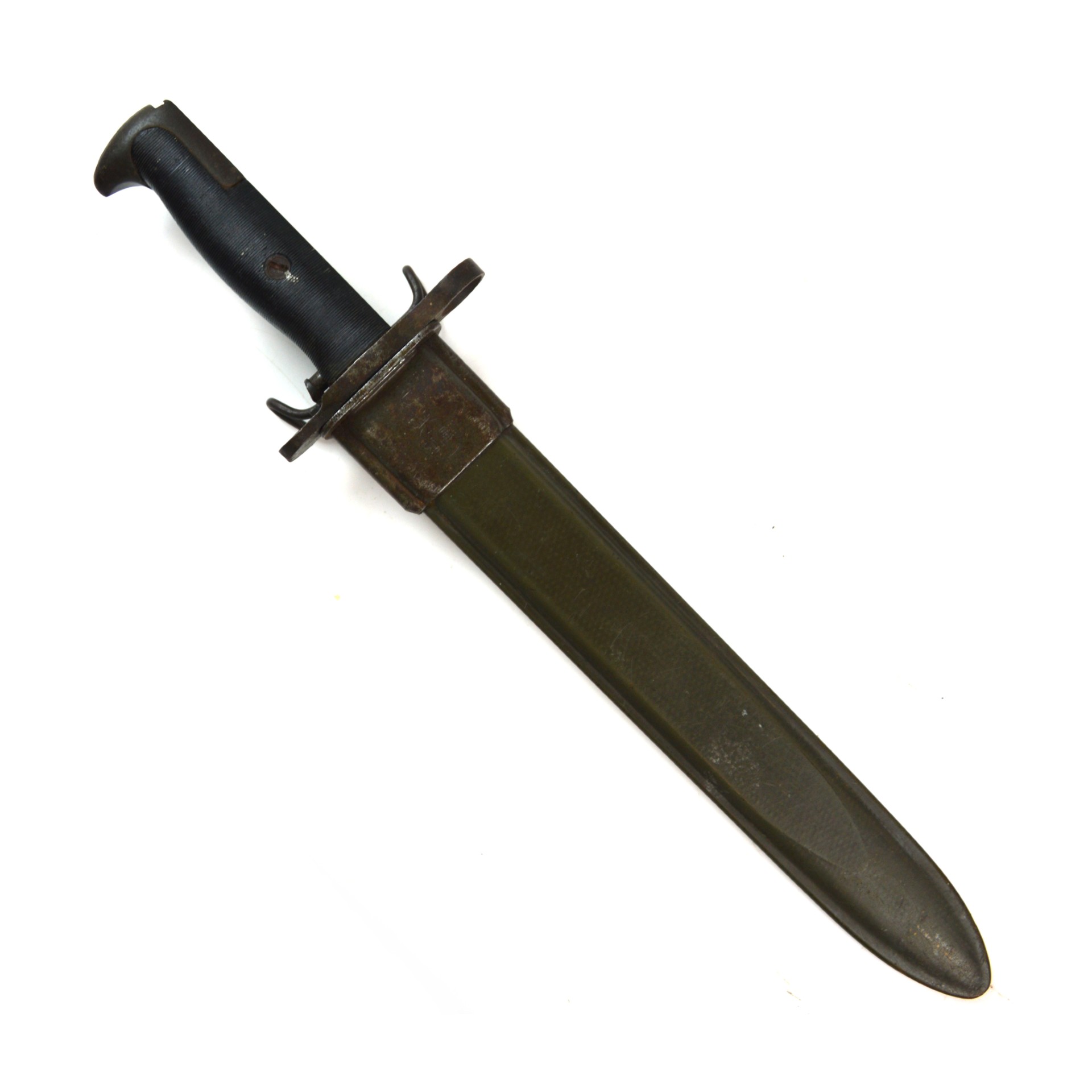 WWII US M1 Garand Bayonet in M7 Scabbard, Manufactured by Union Fork & Hoe Co. - Image 3