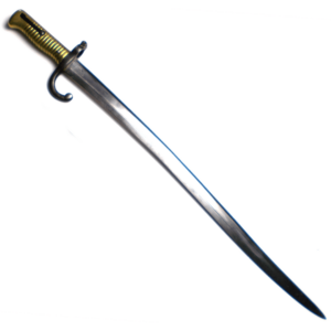 French M1866 Chassepot Bayonet, No Markings or Scabbard