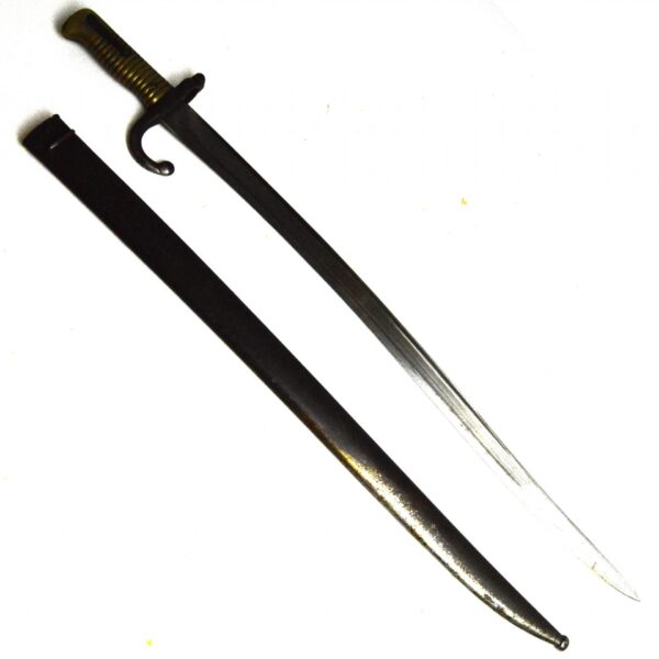 French M1866 Chassepot Bayonet w/ Scabbard (Tulle, Mai 1871)