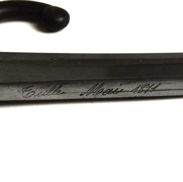French M1866 Chassepot Bayonet w/ Scabbard (Tulle, Mai 1871) - Image 2