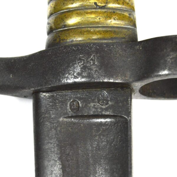 French M1842 Rifle Bayonet, Chatellerault, 1850 without scabbard. - Image 2