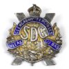 Stormont, Dundas and Glengarry Highlanders (SDG) KC Sterling Silver and Enamel Sweetheart Brooch
