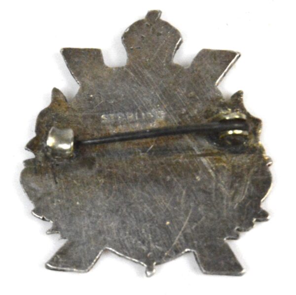 Stormont, Dundas and Glengarry Highlanders (SDG) KC Sterling Silver and Enamel Sweetheart Brooch - Image 2