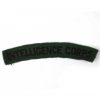 Intelligence Corps Cloth Shoulder Title (Black on Green)