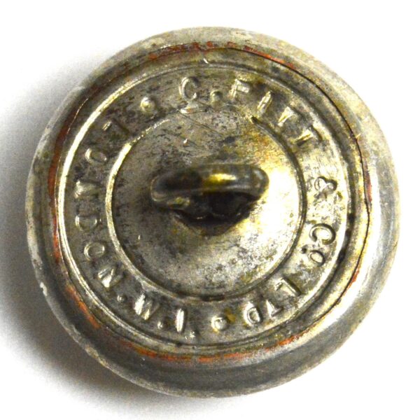 Royal Scots Fusiliers Volunteer Battalion (KC) Officer Quality Silver Plate Tunic Button (26mm) - Image 2