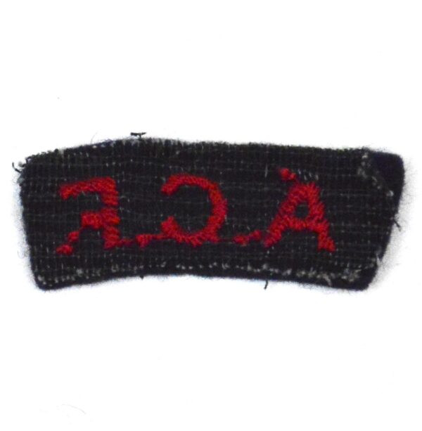 ACF Embroidered Shoulder Title, Red on Dark Blue - Image 2