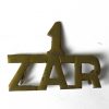 South African 1 Zuid Afrikaanse Ruiters Brass Shoulder Title, Hand Cut