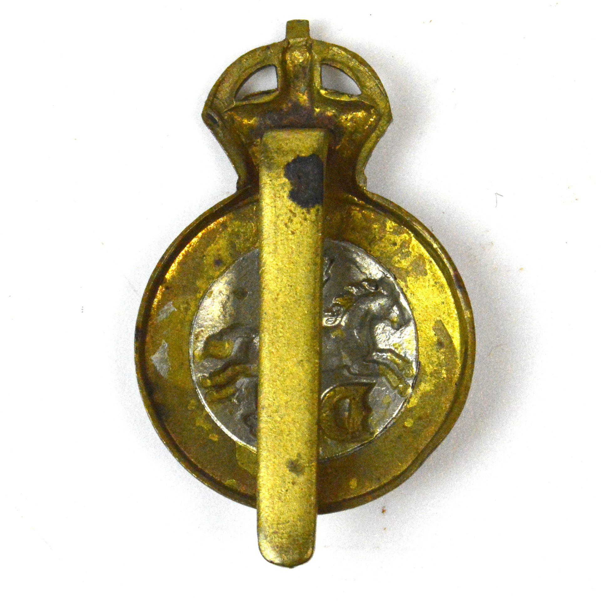 5th Dragoon Guards Bi-Metal (Other Ranks) Cap Badge, King's Crown, Restrike - Image 2